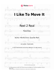 Sheet music, chords Reel 2 Real - I Like To Move It