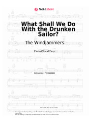 Sheet music, chords The Windjammers - What Shall We Do With the Drunken Sailor?