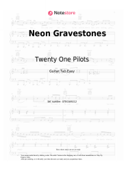 Sheet music, chords Twenty One Pilots - Neon Gravestones