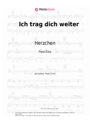 Sheet music, chords Herzchen - Ich trag dich weiter