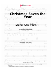 Sheet music, chords Twenty One Pilots - Christmas Saves the Year 