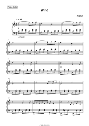 Sheet music, chords AYLIVA - Wind