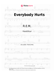 Sheet music, chords R.E.M. - Everybody Hurts