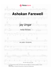 Sheet music, chords Jay Ungar - Ashokan Farewell