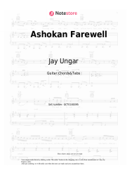 Sheet music, chords Jay Ungar - Ashokan Farewell