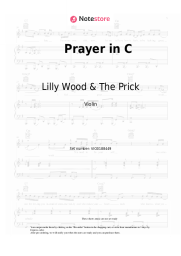 Sheet music, chords Lilly Wood & The Prick - Prayer in C 