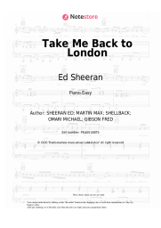 Sheet music, chords Ed Sheeran, Stormzy - Take Me Back to London