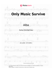 Sheet music, chords Alba - Only Music Survives
