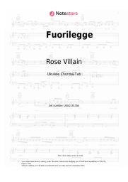 Sheet music, chords Rose Villain - Fuorilegge