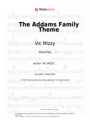 Sheet music, chords Vic Mizzy - The Addams Family Theme