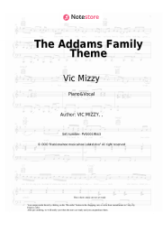 Sheet music, chords Vic Mizzy - The Addams Family Theme