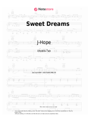 Sheet music, chords J-Hope, Miguel - Sweet Dreams