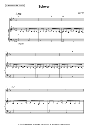 Sheet music, chords LOTTE - Schwer