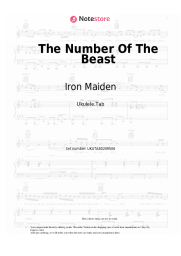 Sheet music, chords Iron Maiden - The Number Of The Beast