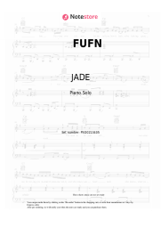 Sheet music, chords JADE - FUFN