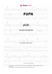 Sheet music, chords JADE - FUFN