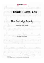 Sheet music, chords The Partridge Family - I Think I Love You