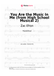 undefined Zac Efron, Vanessa Hudgens - You Are the Music In Me (from High School Musical 2)