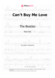 Sheet music, chords The Beatles - Can’t Buy Me Love