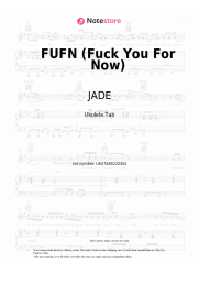 undefined JADE - FUFN (Fuck You For Now)