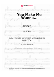 Sheet music, chords Usher - You Make Me Wanna...