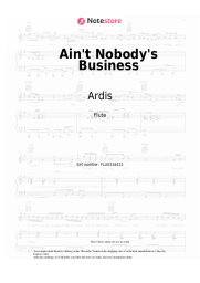Sheet music, chords Ardis - Ain't Nobody's Business