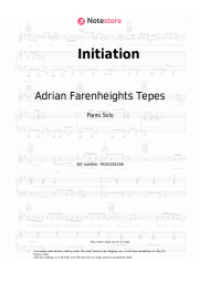Sheet music, chords Adrian Farenheights Tepes - Initiation