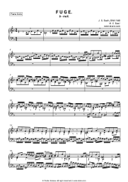 undefined Johann Sebastian Bach - Fugue in D Minor, BWV 948