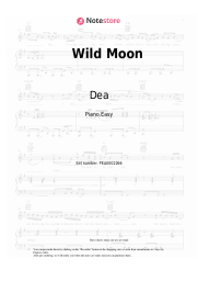 Sheet music, chords Dea - Wild Moon