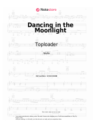 Sheet music, chords Toploader - Dancing in the Moonlight