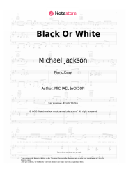 Sheet music, chords Michael Jackson - Black Or White
