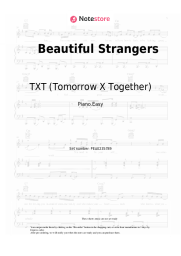 Sheet music, chords Tomorrow X Together - Beautiful Strangers