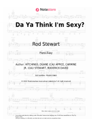 Sheet music, chords Rod Stewart - Da Ya Think I'm Sexy?