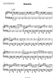 Sheet music, chords Annalisa - Maschio