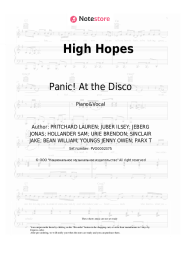 undefined Panic! At the Disco - High Hopes