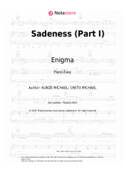 Sheet music, chords Enigma - Sadeness (Part I)