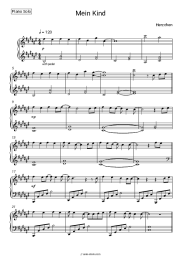 Sheet music, chords Herzchen - Mein Kind