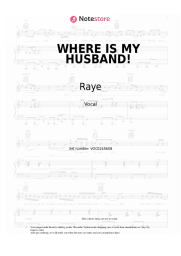 undefined Raye - WHERE IS MY HUSBAND!