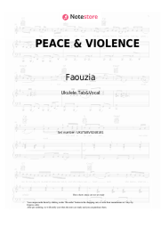 undefined Faouzia - PEACE & VIOLENCE