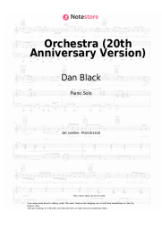 Sheet music, chords Dan Black, Louane - Orchestra (20th Anniversary Version)