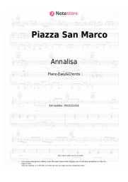 Sheet music, chords Annalisa, Marco Mengoni - Piazza San Marco