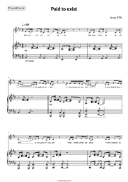 Sheet music, chords brux XTN - Paid to exist