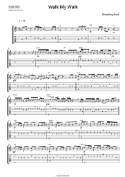 Sheet music, chords Breaking Rust - Walk My Walk