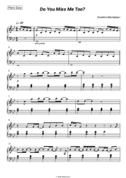 Sheet music, chords EverHits-moritabari - Do You Miss Me Too?