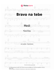 Sheet music, chords Medi - Bravo na tebe