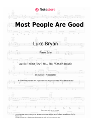 Sheet music, chords Luke Bryan - Most People Are Good