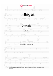 Sheet music, chords Dionela, Loonie - Ikigai