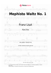 Sheet music, chords Franz Liszt  - Mephisto Waltz No. 1