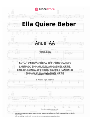 Sheet music, chords Anuel AA, Romeo Santos - Ella Quiere Beber