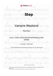 Sheet music, chords Vampire Weekend - Step